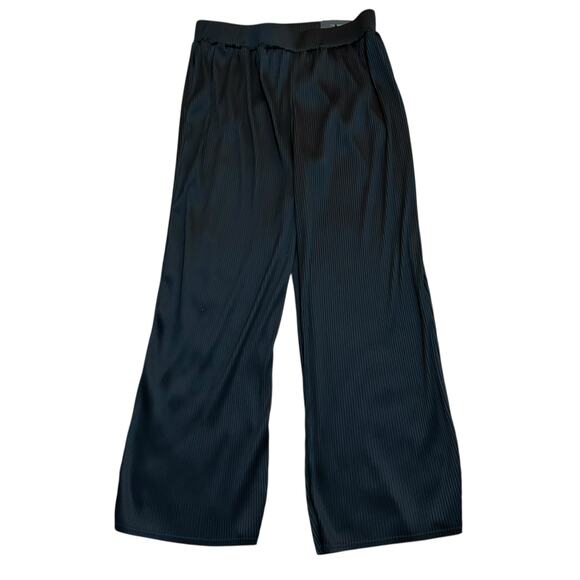 Maurices Plisse High Rise Wide Leg Pant Size XL Career Office Business Corporate - Picture 3 of 8